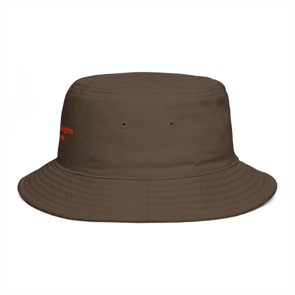 Custom Print Bucket Hat — 'Print it your way' Brown Sun Hat