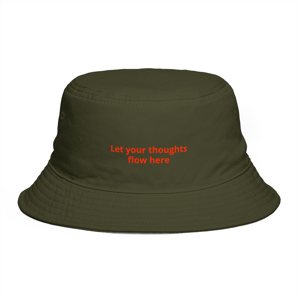 Custom Print Bucket Hat — 'Print it your way' Brown Sun Hat