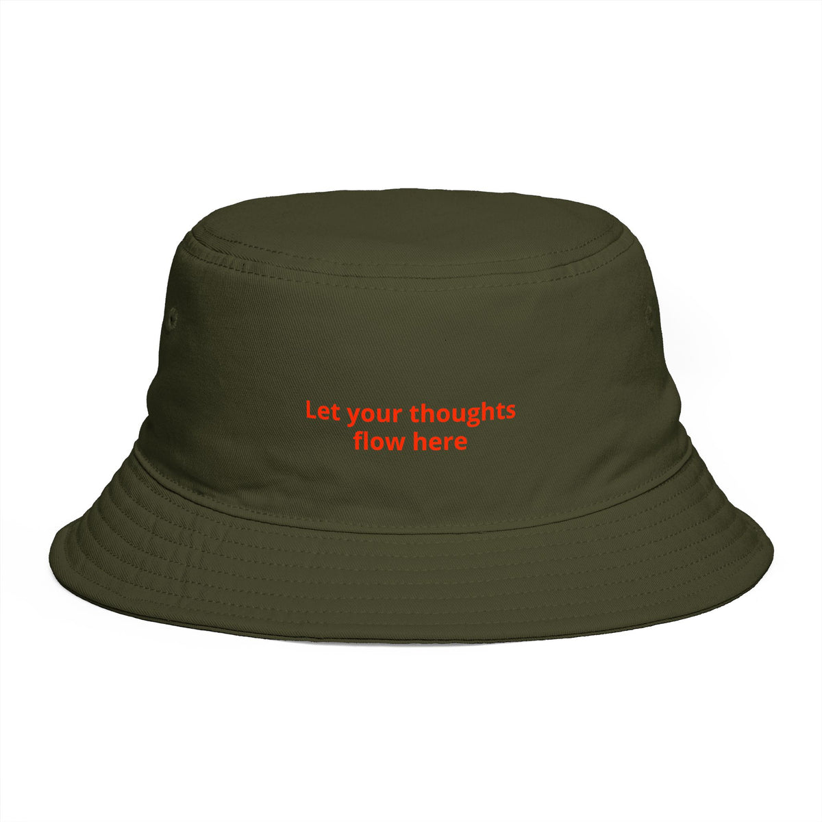Custom Print Bucket Hat — 'Print it your way' Brown Sun Hat