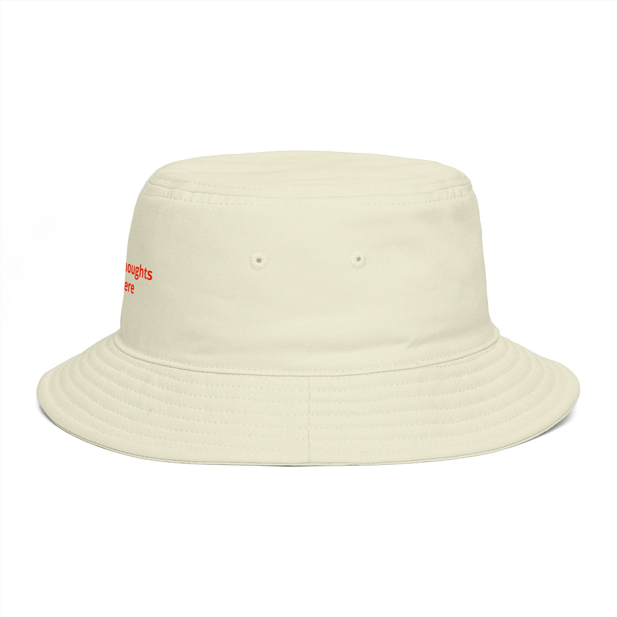 Custom Print Bucket Hat — 'Print it your way' Brown Sun Hat