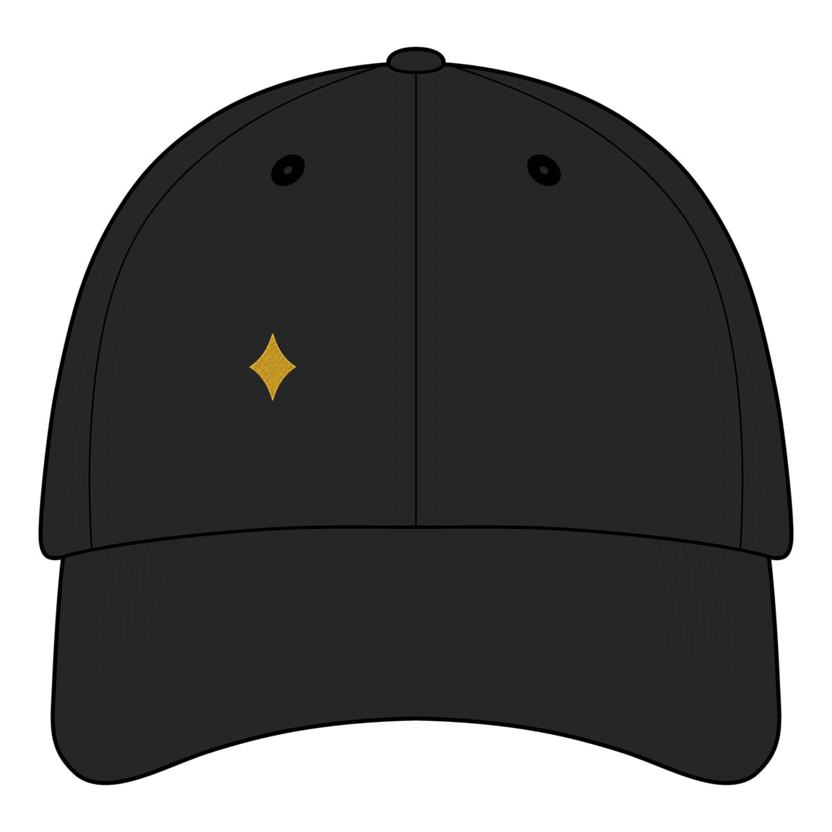 Phoenix Heart Dad Hat — Blue Mythical Bird Embroidered Cap