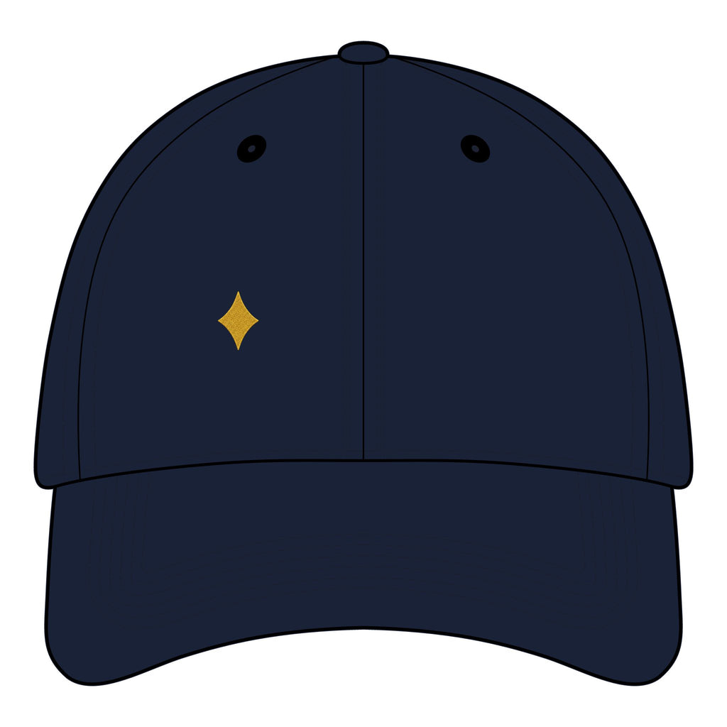 Phoenix Heart Dad Hat — Blue Mythical Bird Embroidered Cap