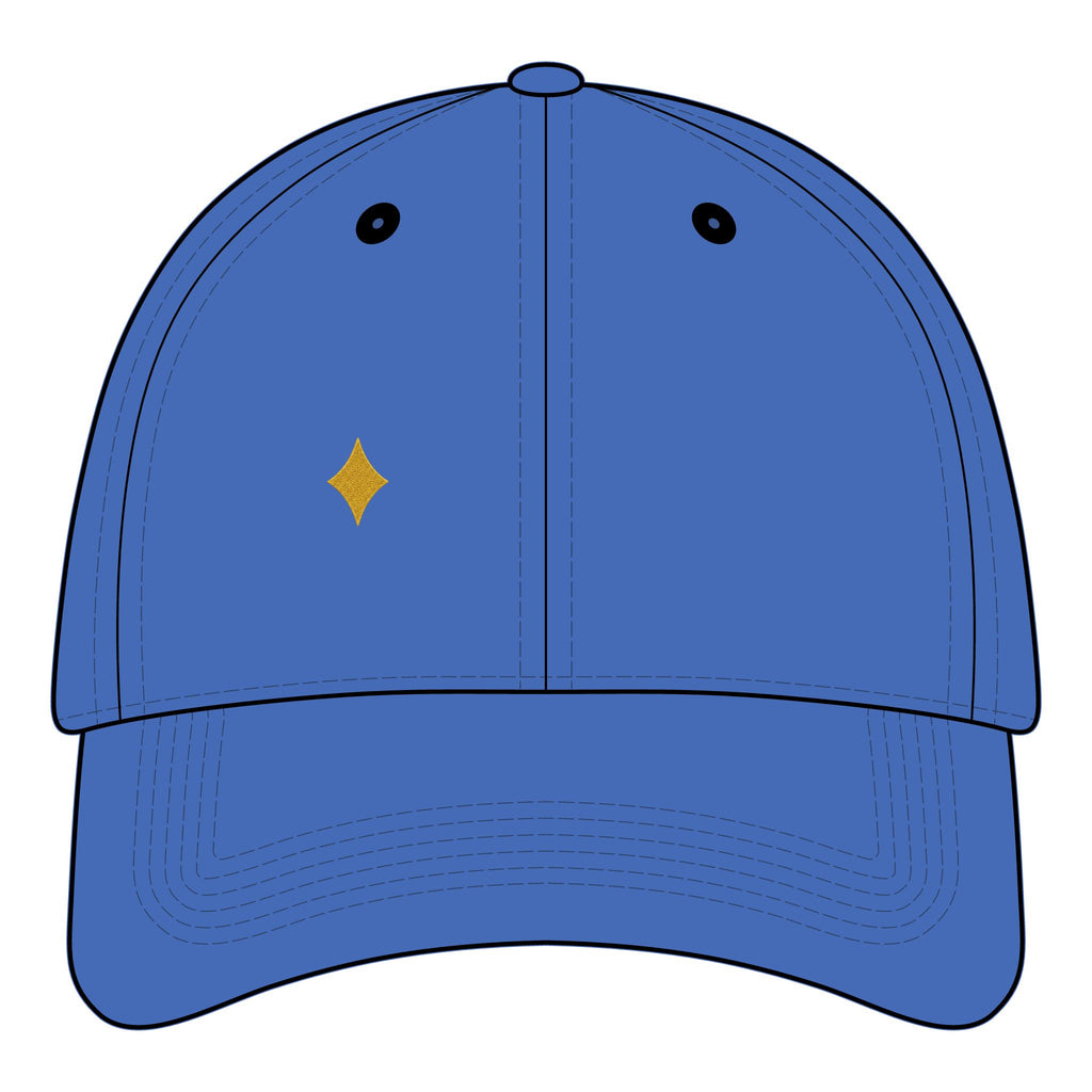 Phoenix Heart Dad Hat — Blue Mythical Bird Embroidered Cap