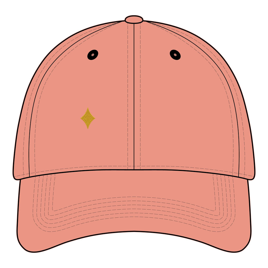 Phoenix Heart Dad Hat — Blue Mythical Bird Embroidered Cap