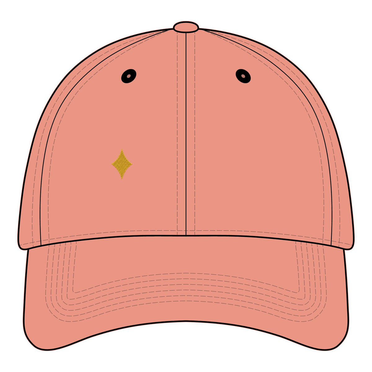 Phoenix Heart Dad Hat — Blue Mythical Bird Embroidered Cap
