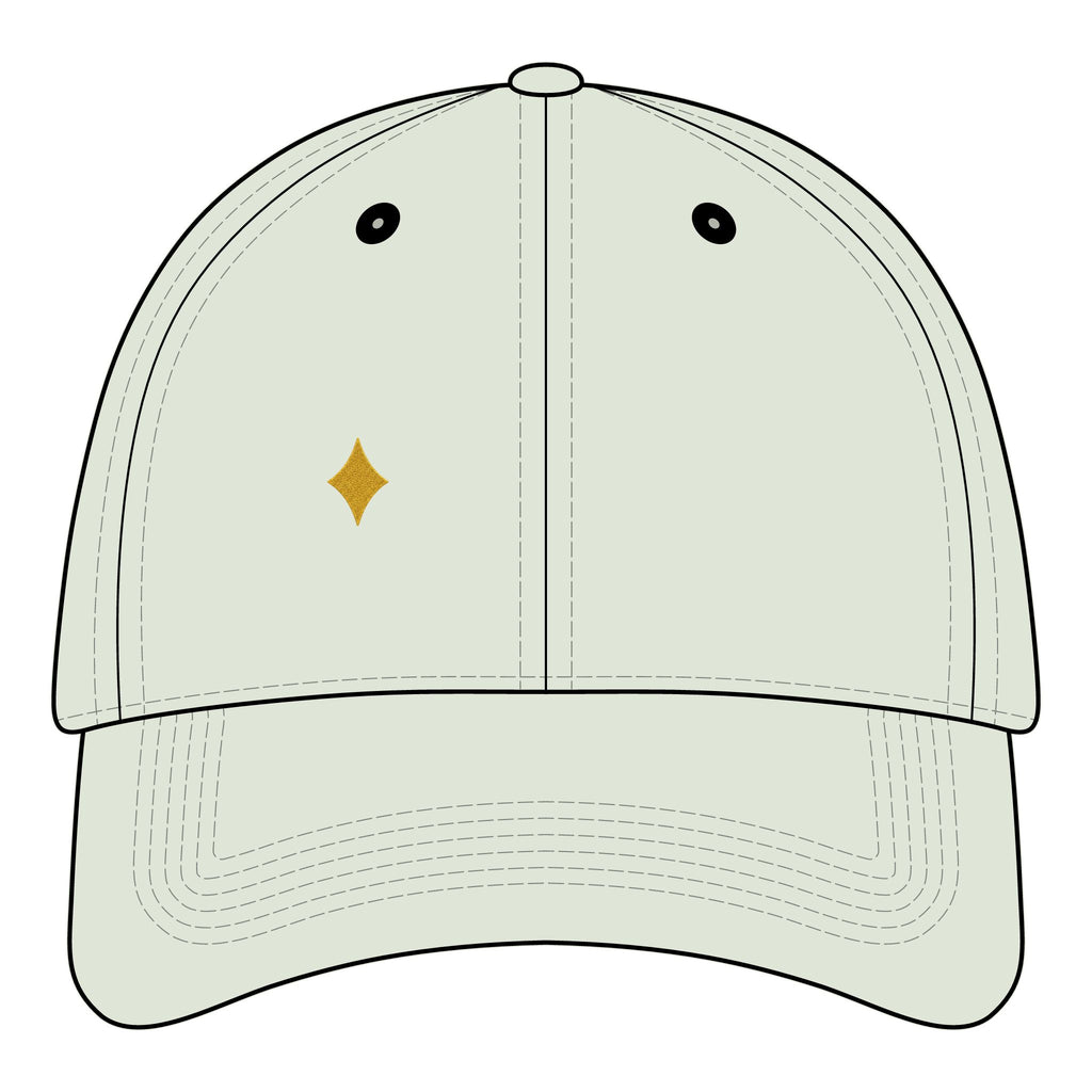 Phoenix Heart Dad Hat — Blue Mythical Bird Embroidered Cap