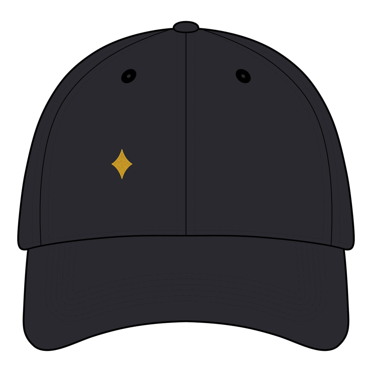 Phoenix Heart Dad Hat — Blue Mythical Bird Embroidered Cap