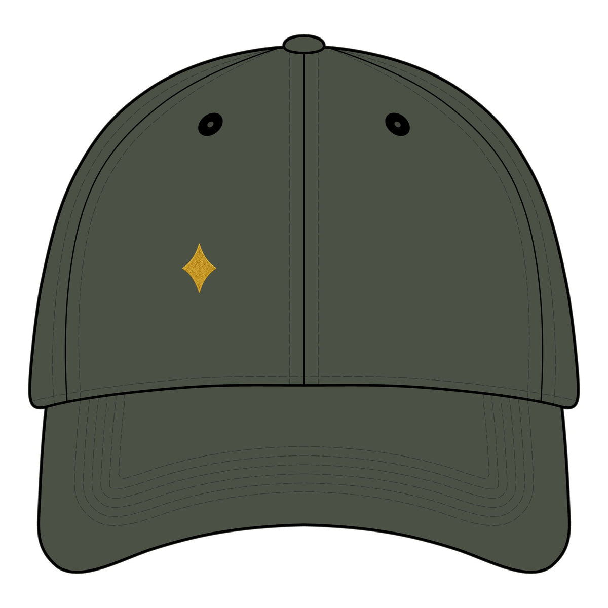 Phoenix Heart Dad Hat — Blue Mythical Bird Embroidered Cap