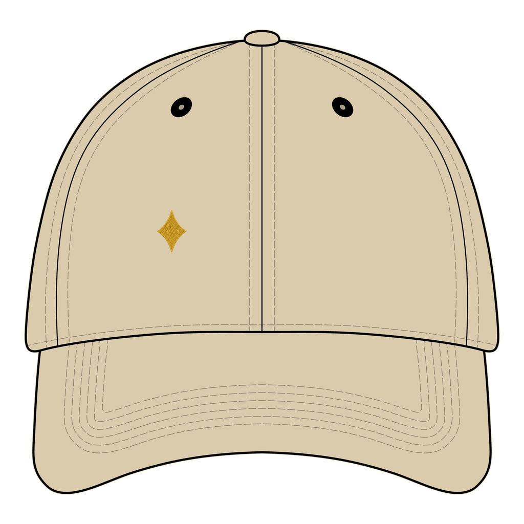 Phoenix Heart Dad Hat — Blue Mythical Bird Embroidered Cap