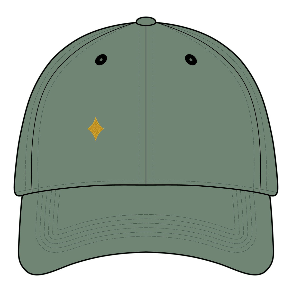 Phoenix Heart Dad Hat — Blue Mythical Bird Embroidered Cap