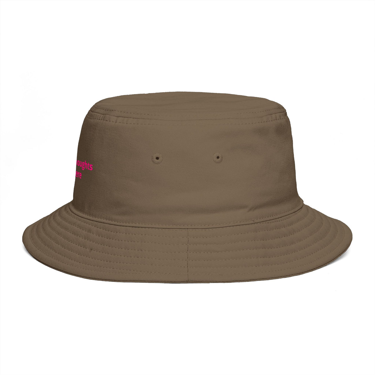 Custom Print Bucket Hat — 'Print it your way' Brown Sun Hat