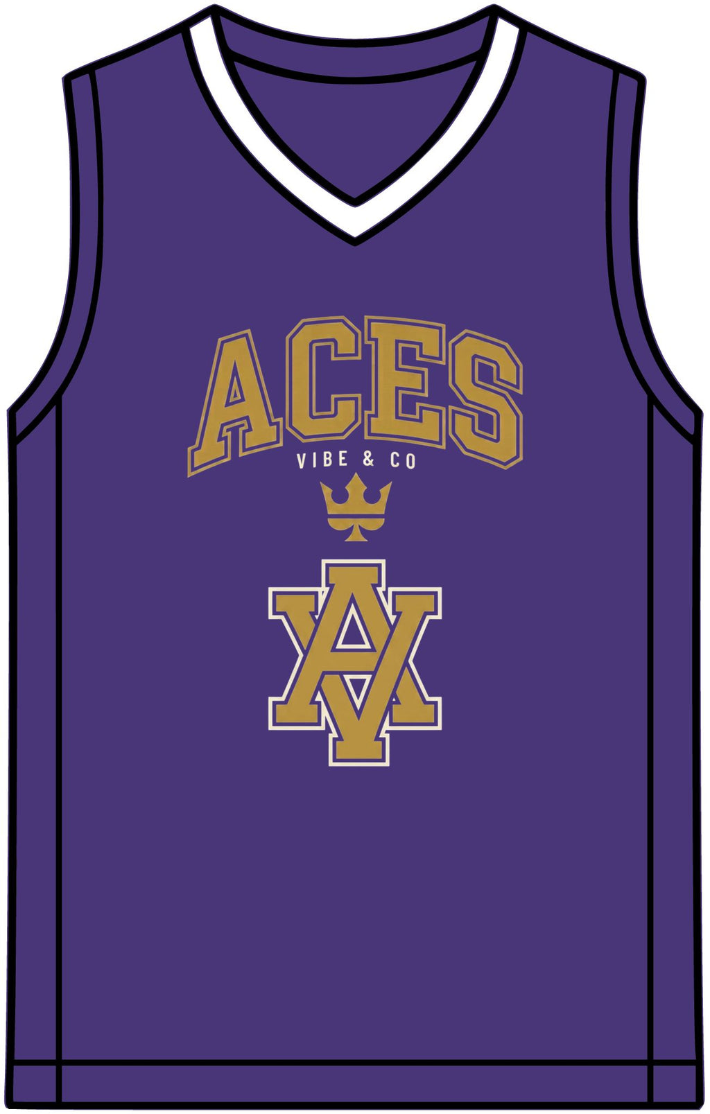 Rival Basketball Jersey – Retro Team V-Neck Sports Singlet