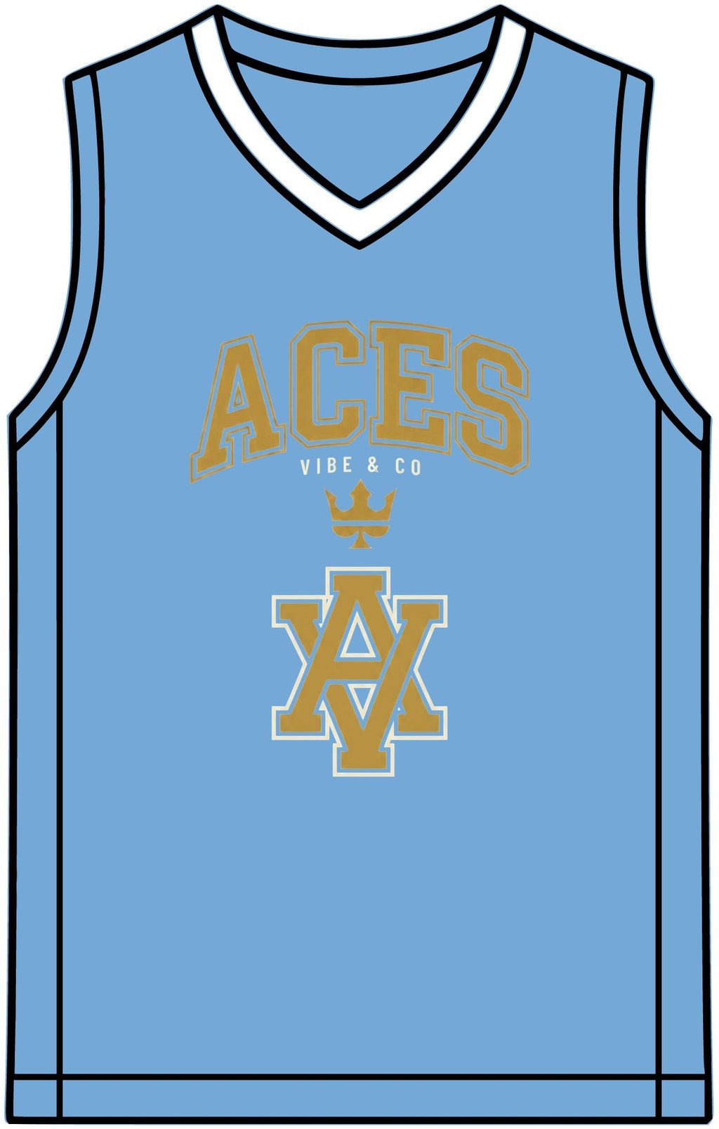 Rival Basketball Jersey – Retro Team V-Neck Sports Singlet