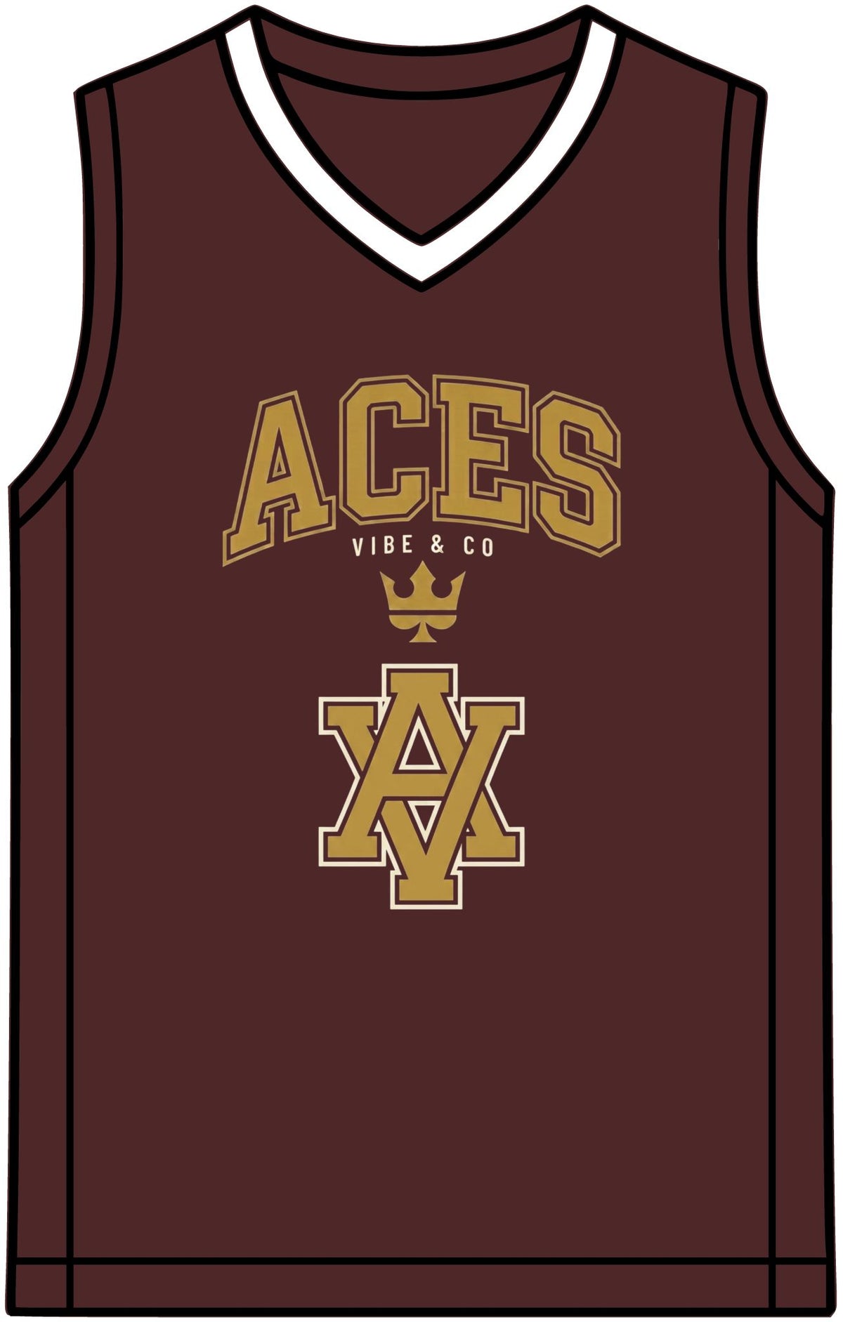 Rival Basketball Jersey – Retro Team V-Neck Sports Singlet