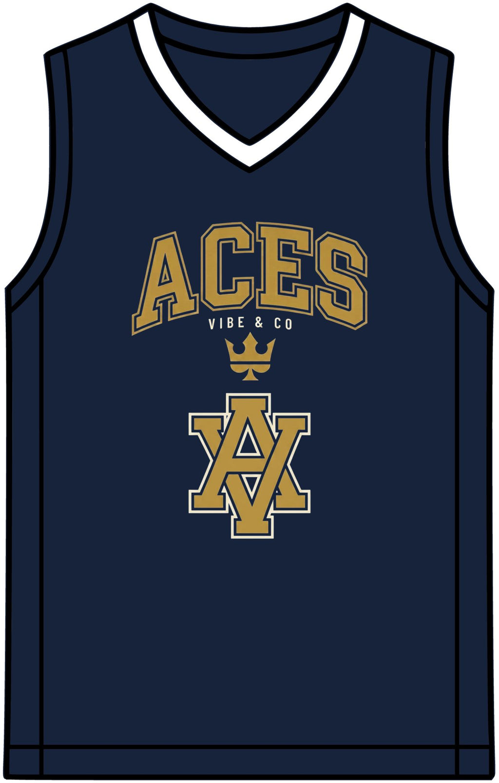 Rival Basketball Jersey – Retro Team V-Neck Sports Singlet