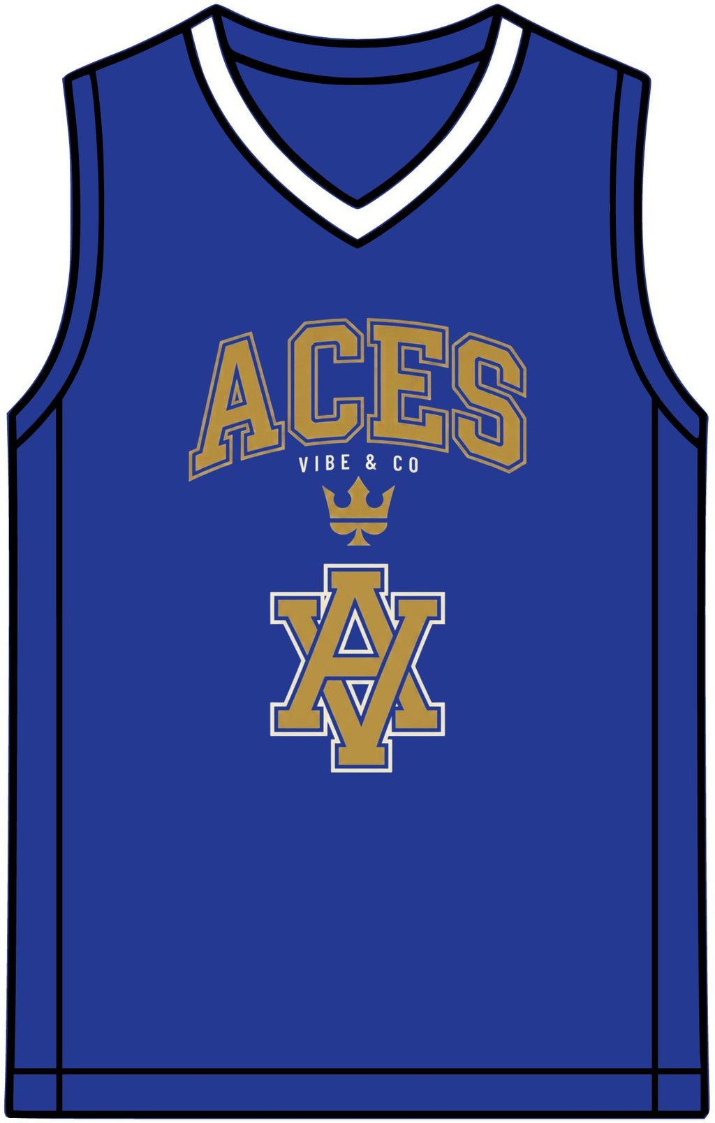 Rival Basketball Jersey – Retro Team V-Neck Sports Singlet