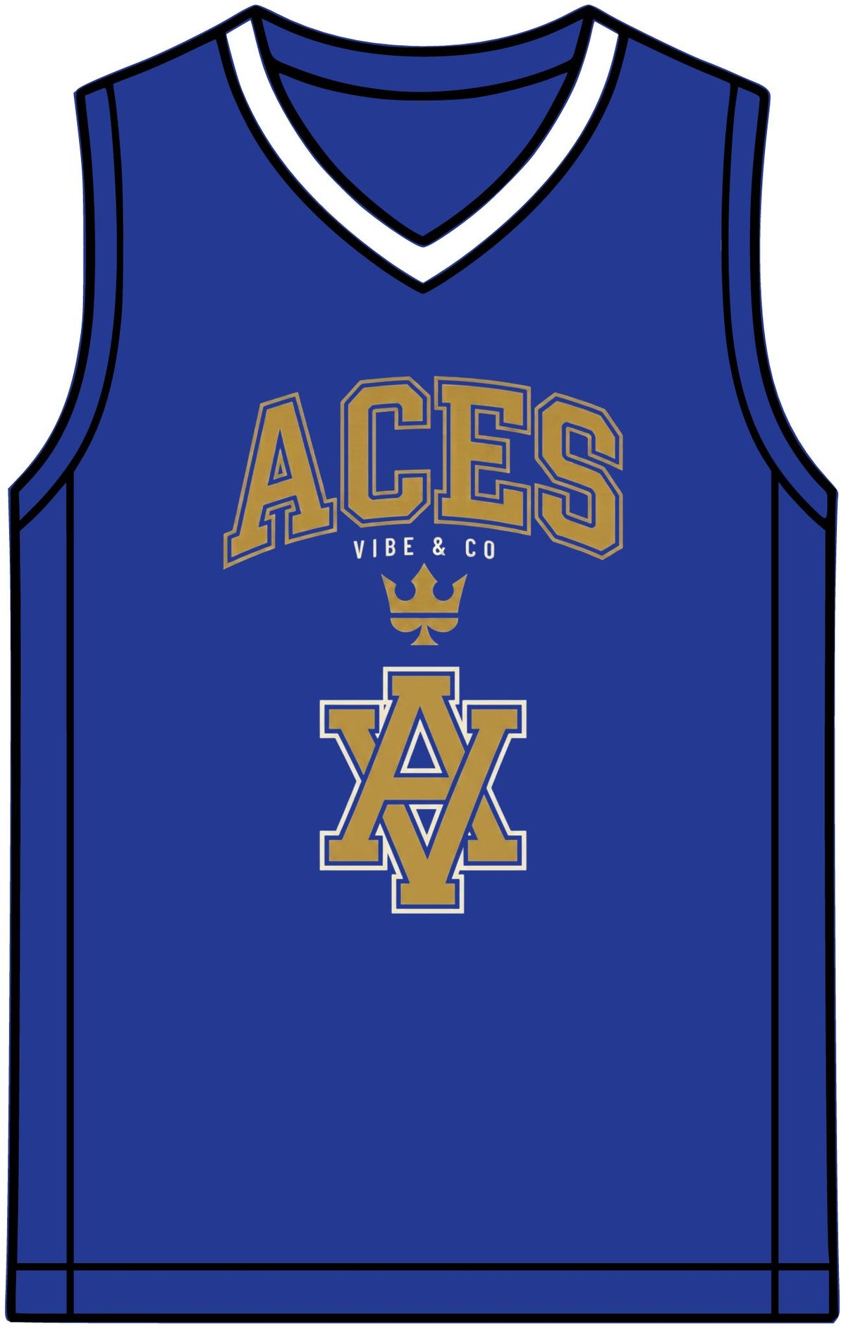 Rival Basketball Jersey – Retro Team V-Neck Sports Singlet