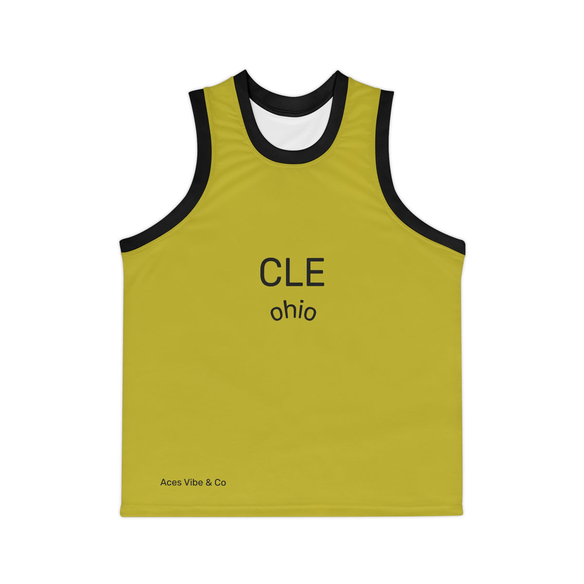 CLE Ohio Basketball Jersey – Yellow 216 City Pride Tank
