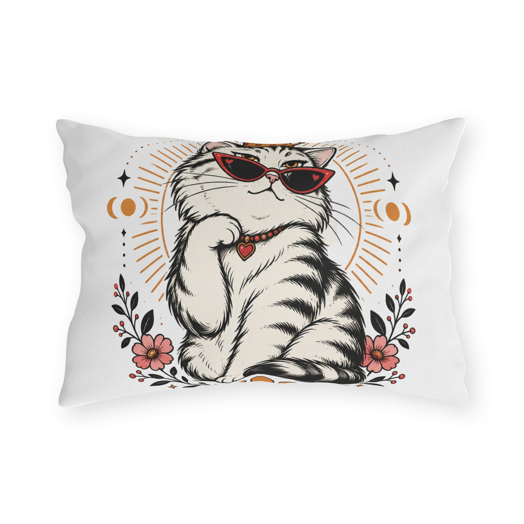 Catitude Animal Humor Outdoor Pillow