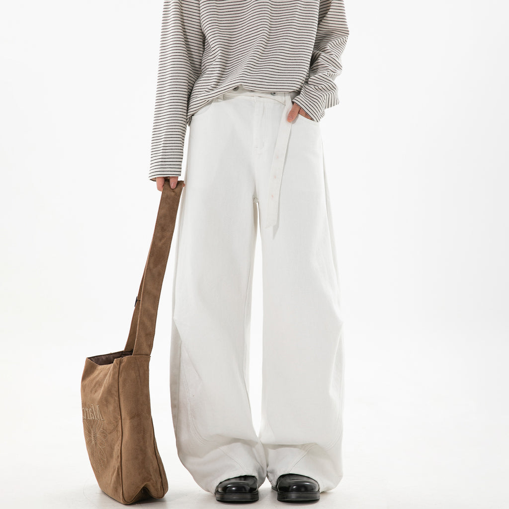 Straight-Leg Denim Jeans