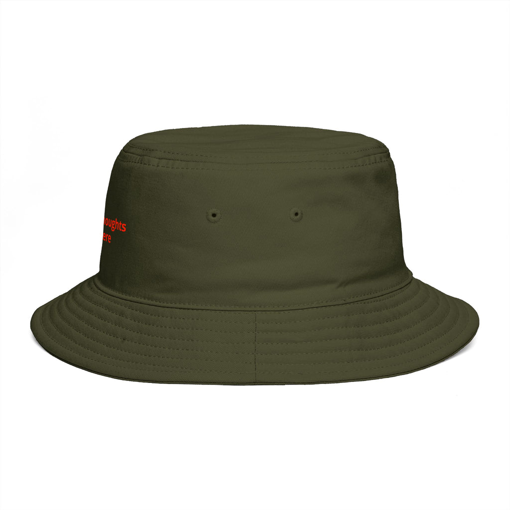 Custom Print Bucket Hat — 'Print it your way' Brown Sun Hat