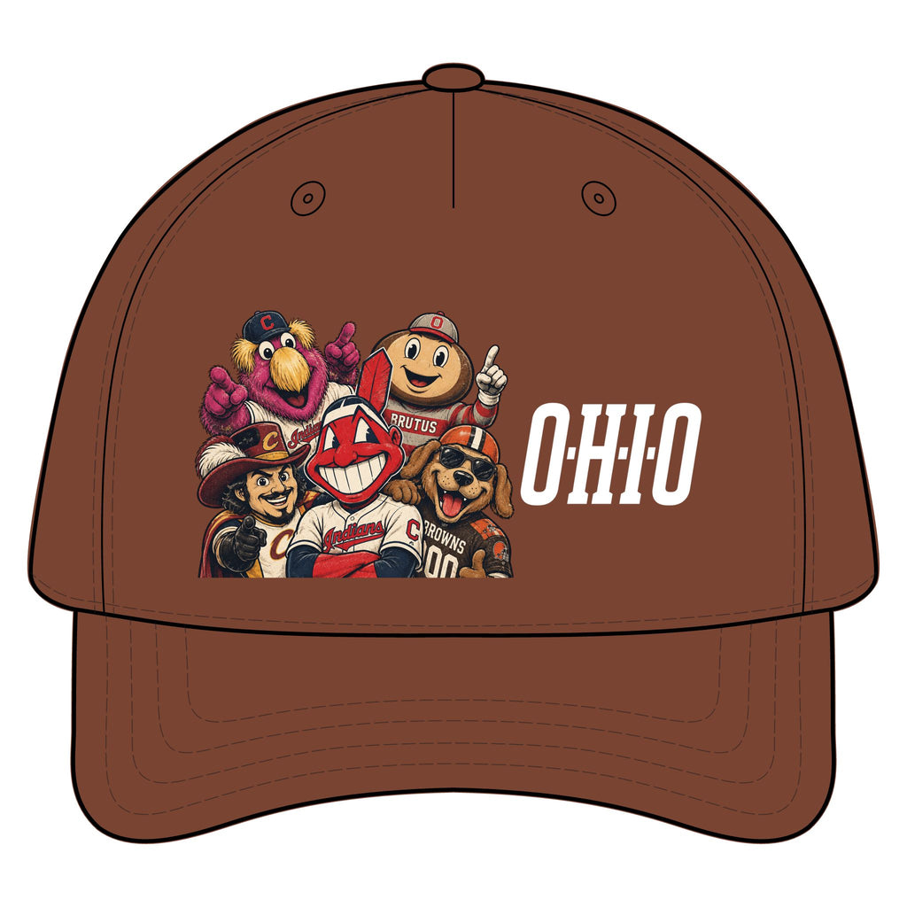 Ohio Mascot Collage Five-Panel Cap