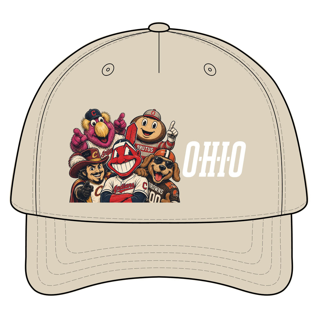 Ohio Mascot Collage Five-Panel Cap
