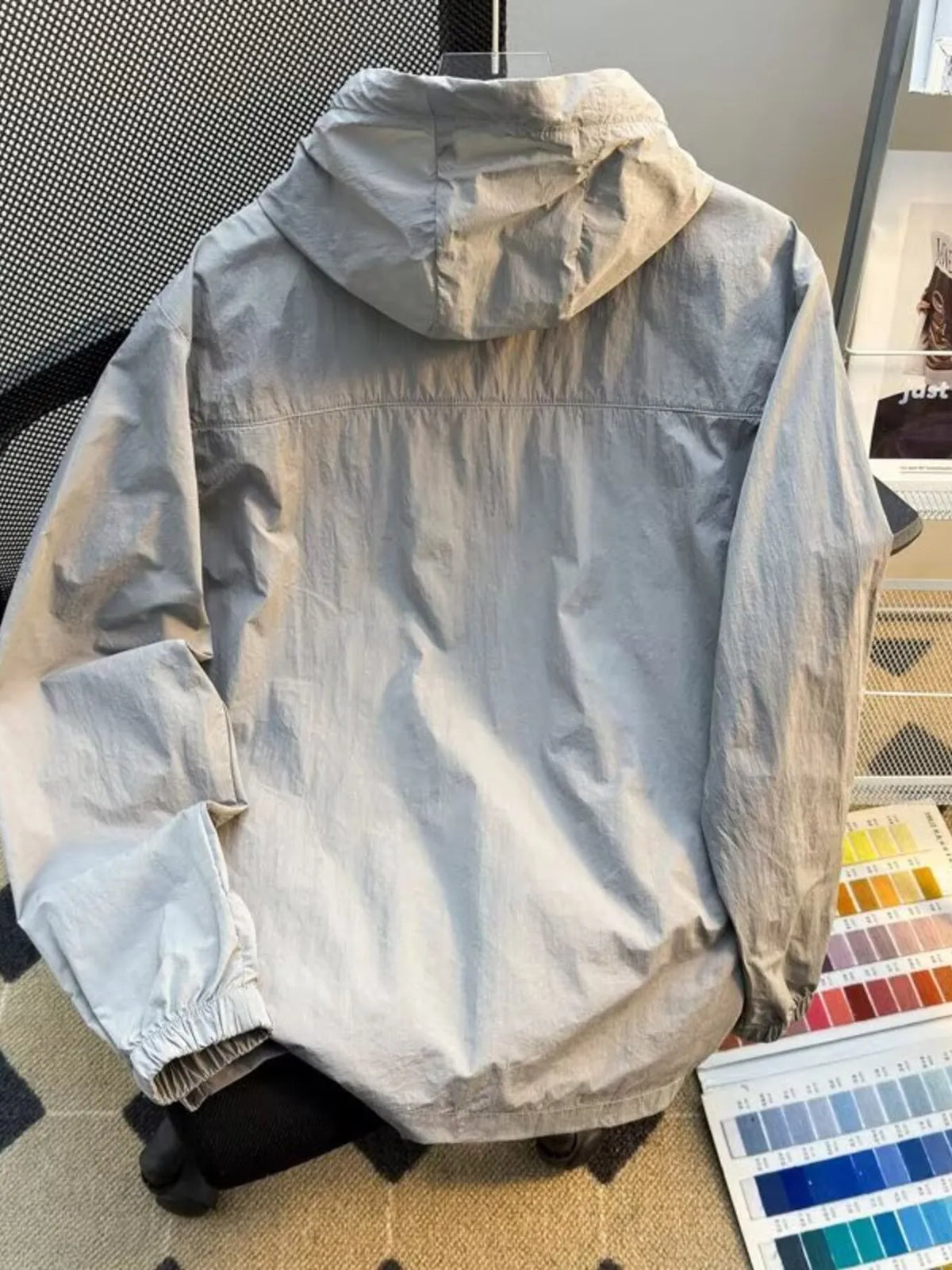 Plus Size Hooded Windbreaker — Men's Lightweight Jacket