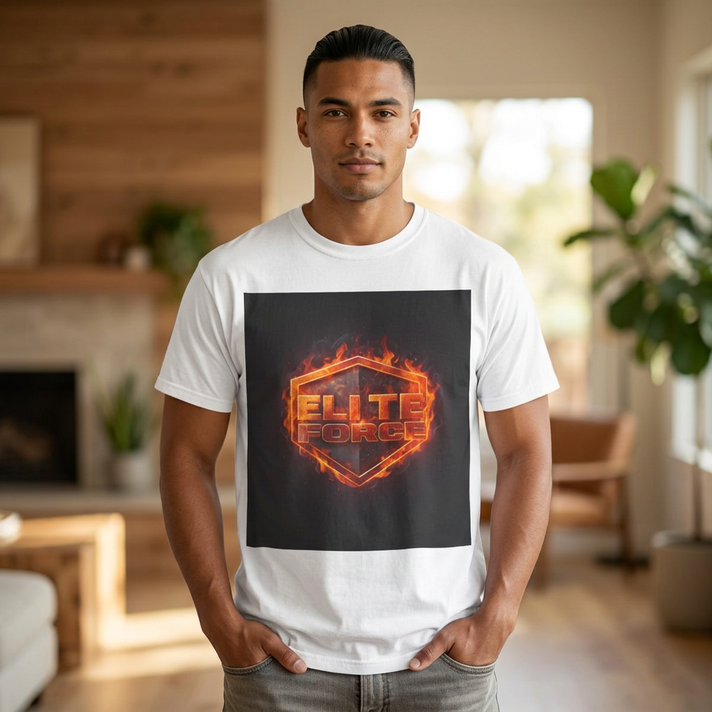 Masculine Flame Graphic Tee
