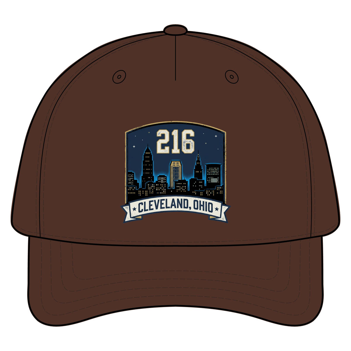 216 Cleveland Skyline Cap — Cleveland, Ohio Five-Panel Hat