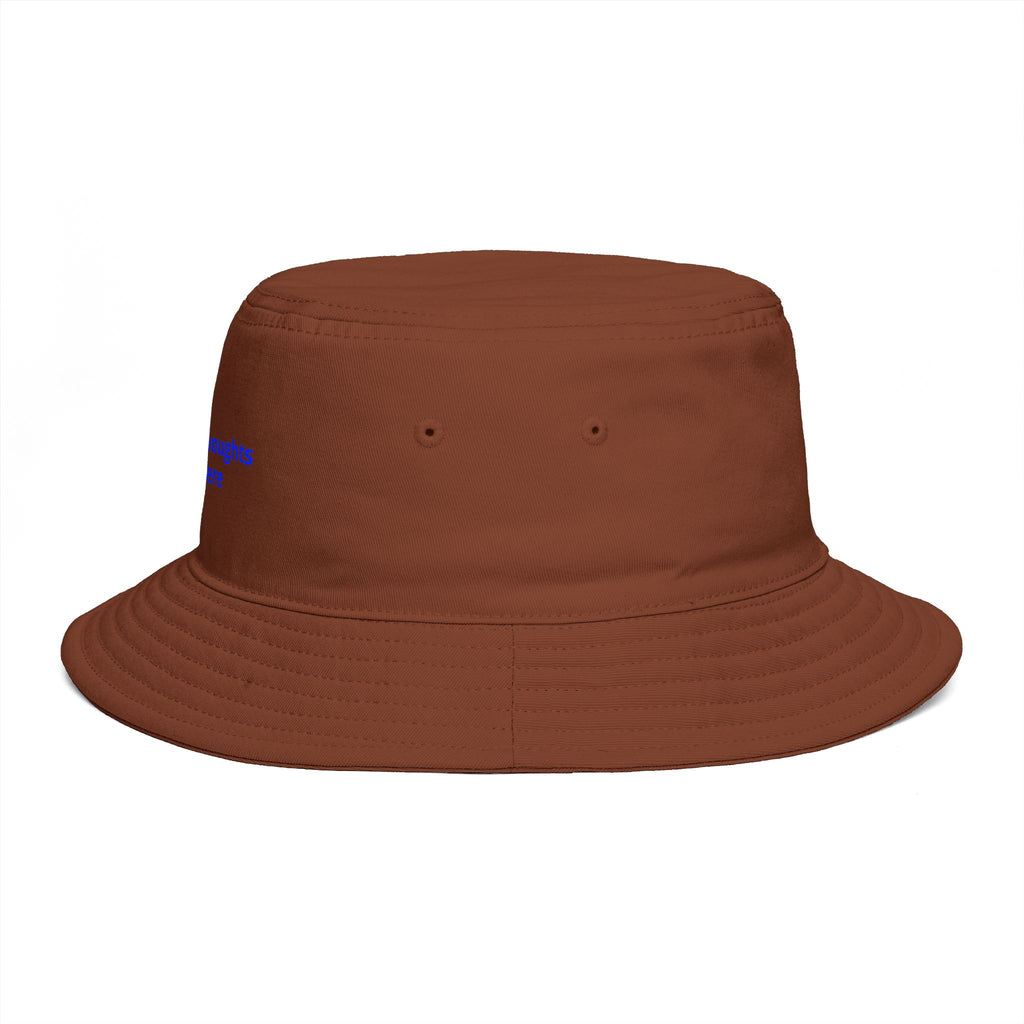 Custom Print Bucket Hat — 'Print it your way' Brown Sun Hat
