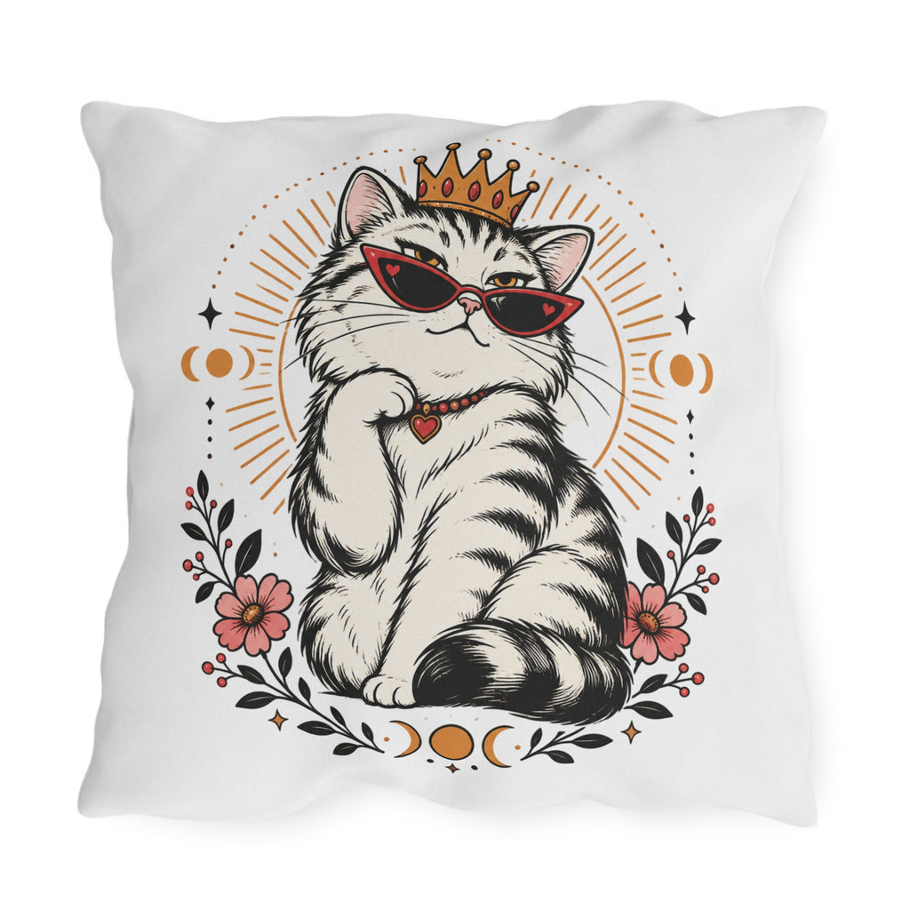 Catitude Animal Humor Outdoor Pillow