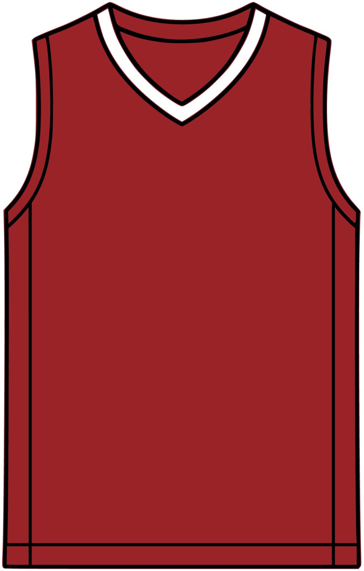 Rival Basketball Jersey – Retro Team V-Neck Sports Singlet