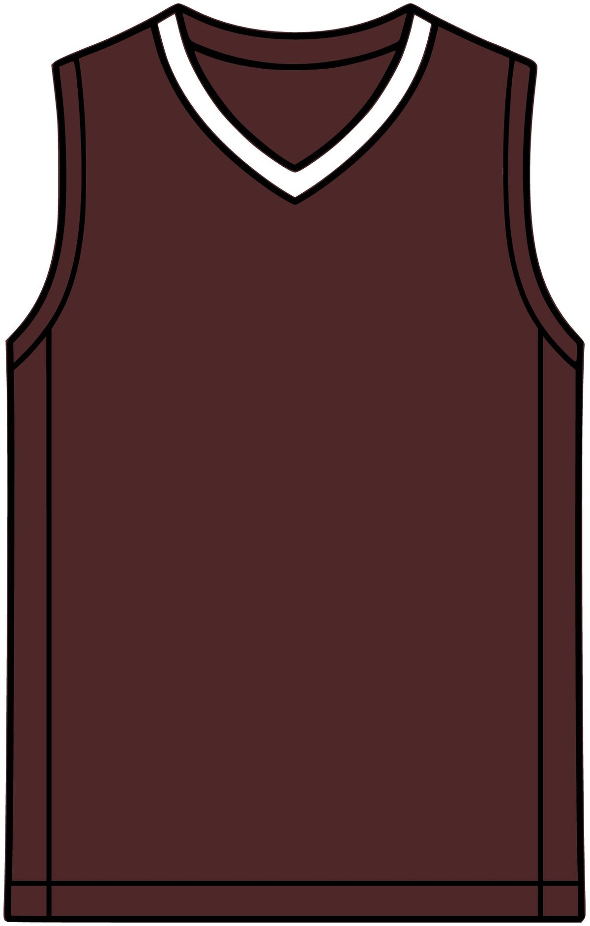 Rival Basketball Jersey – Retro Team V-Neck Sports Singlet