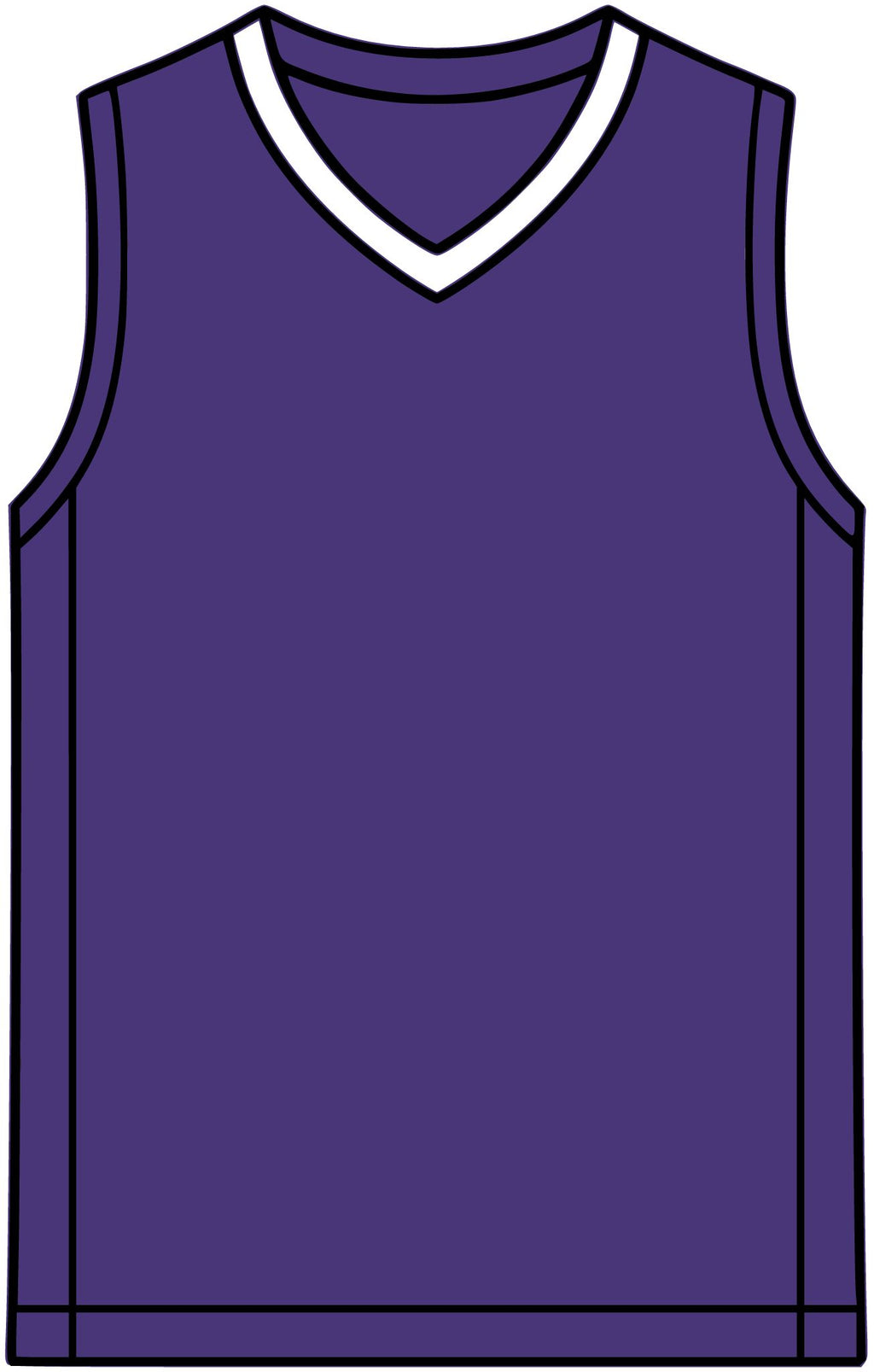 Rival Basketball Jersey – Retro Team V-Neck Sports Singlet
