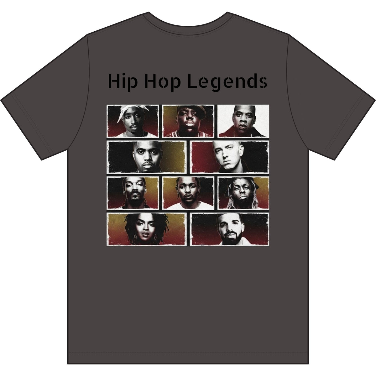 Hip Hop Legends T-Shirt — "Top 10: ICONS ONLY" Rap Icons Tee
