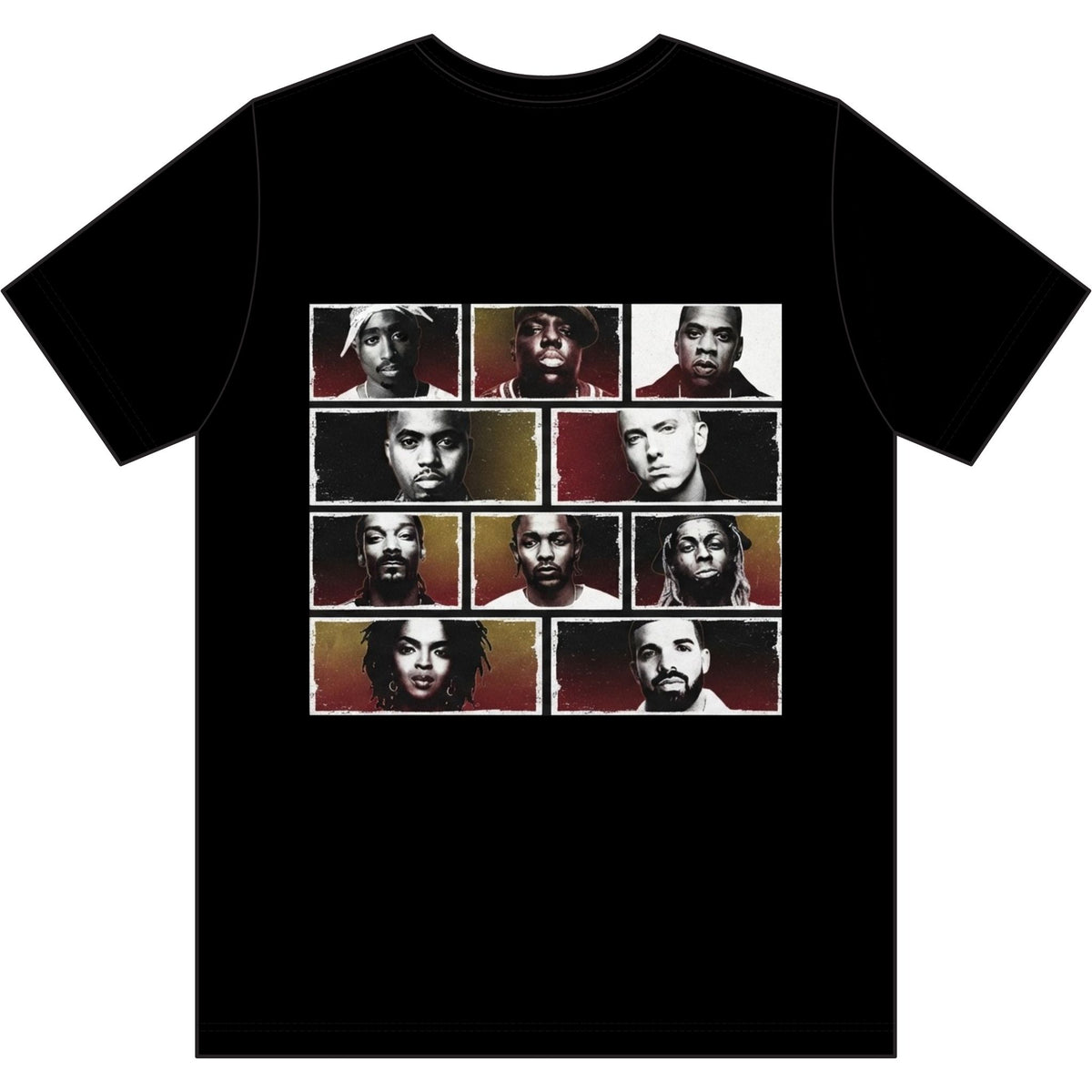Hip Hop Legends T-Shirt — "Top 10: ICONS ONLY" Rap Icons Tee