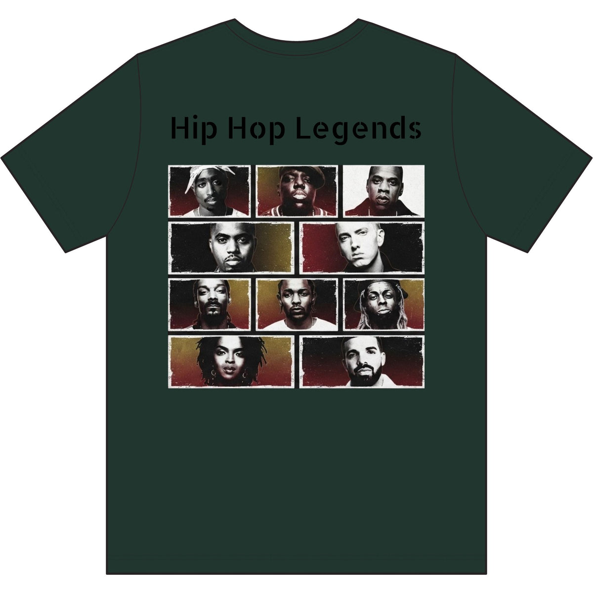Hip Hop Legends T-Shirt — "Top 10: ICONS ONLY" Rap Icons Tee