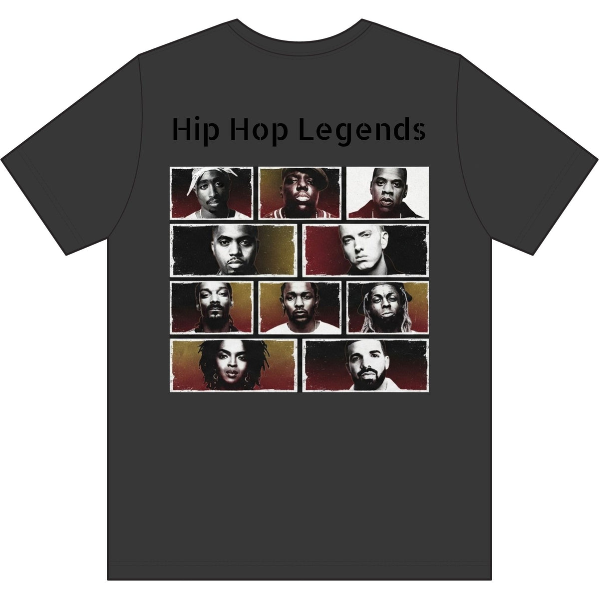 Hip Hop Legends T-Shirt — "Top 10: ICONS ONLY" Rap Icons Tee