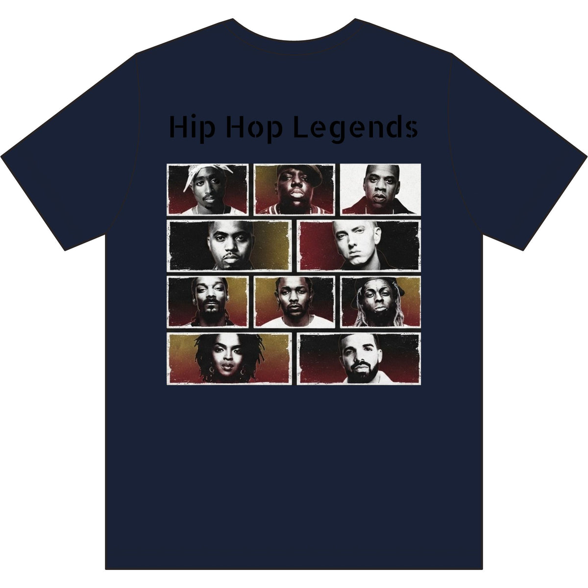 Hip Hop Legends T-Shirt — "Top 10: ICONS ONLY" Rap Icons Tee