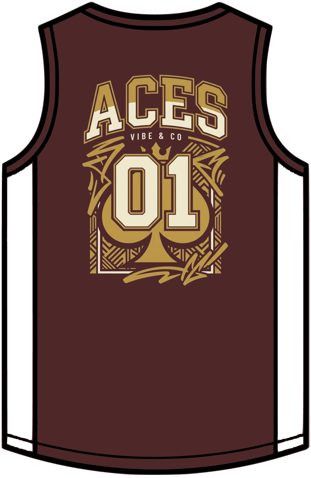 Rival Basketball Jersey – Retro Team V-Neck Sports Singlet