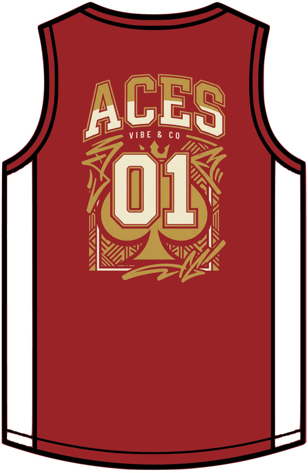 Rival Basketball Jersey – Retro Team V-Neck Sports Singlet