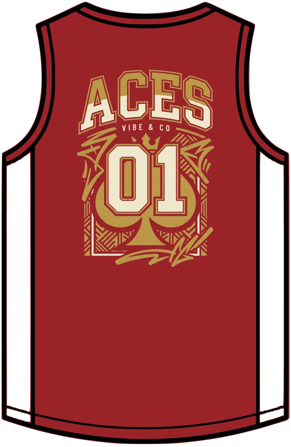 Rival Basketball Jersey – Retro Team V-Neck Sports Singlet