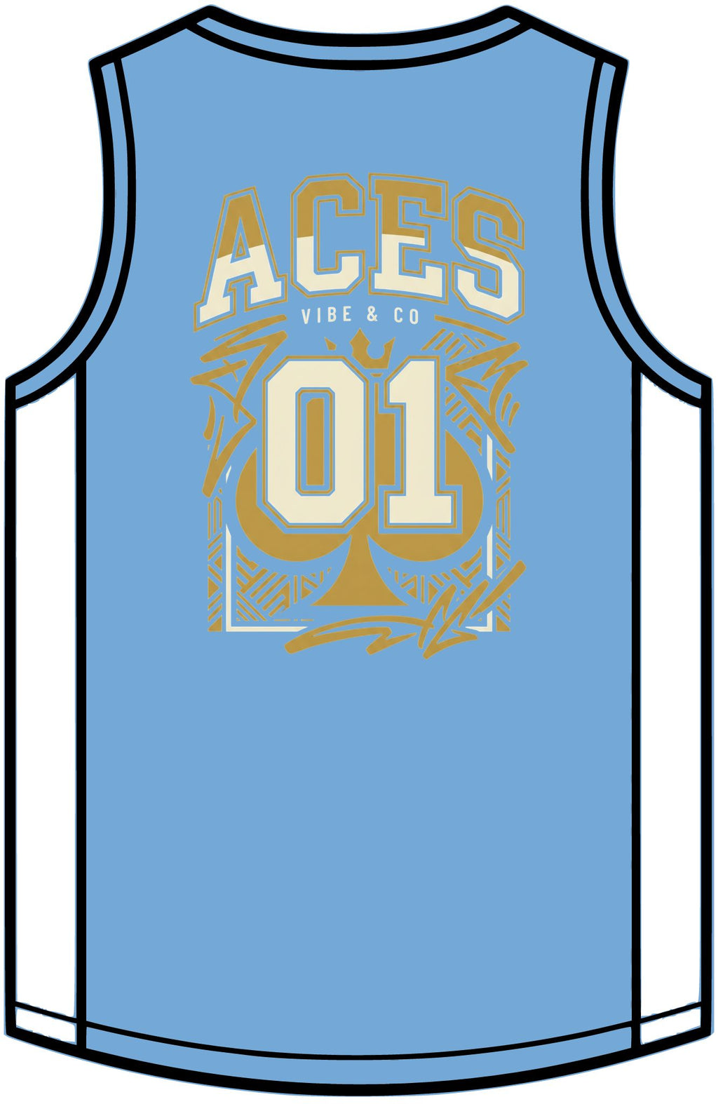 Rival Basketball Jersey – Retro Team V-Neck Sports Singlet