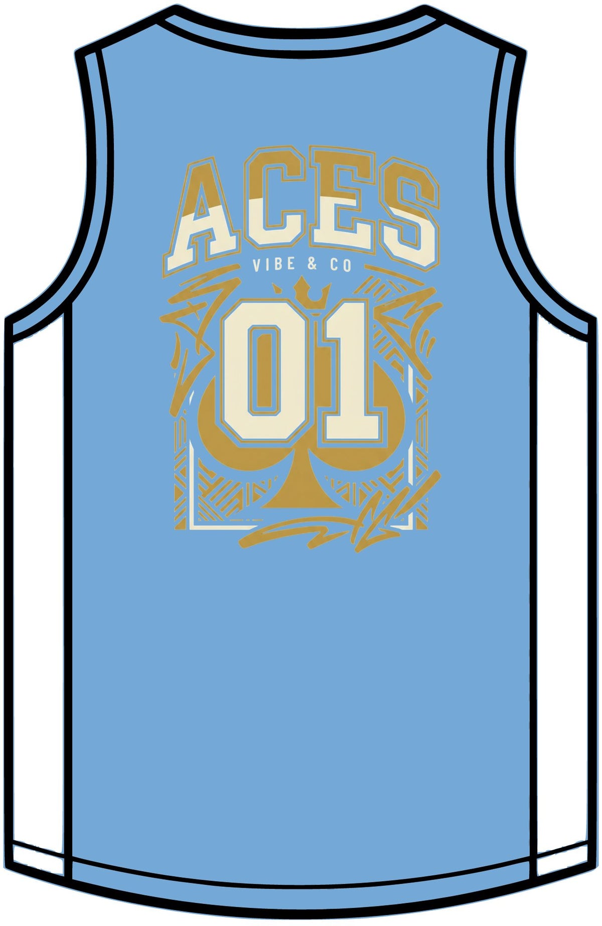 Rival Basketball Jersey – Retro Team V-Neck Sports Singlet