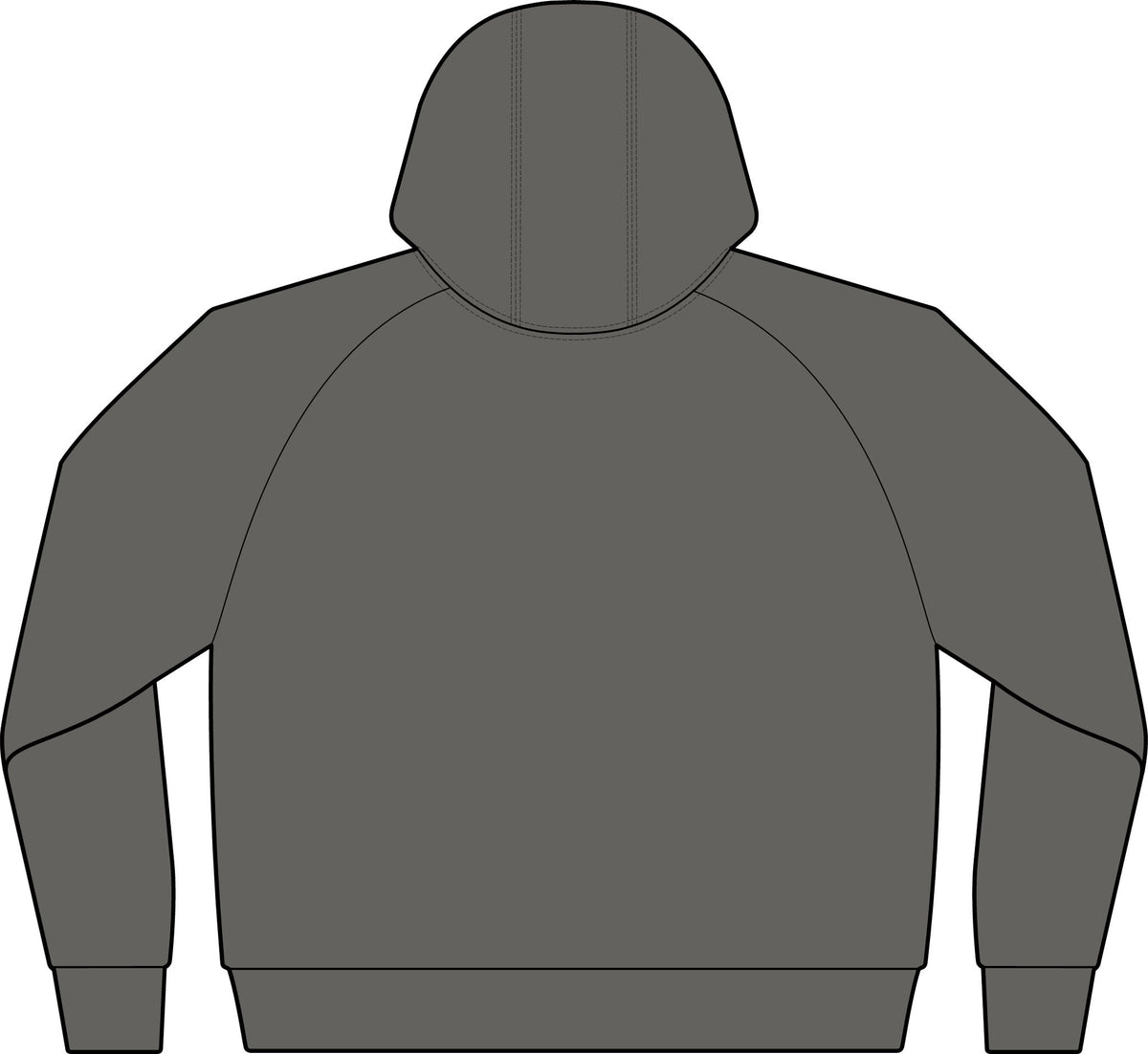 Dark Grey Full-Zip Hoodie with Small Chest Graphic — Fiery Skull & Text Designs