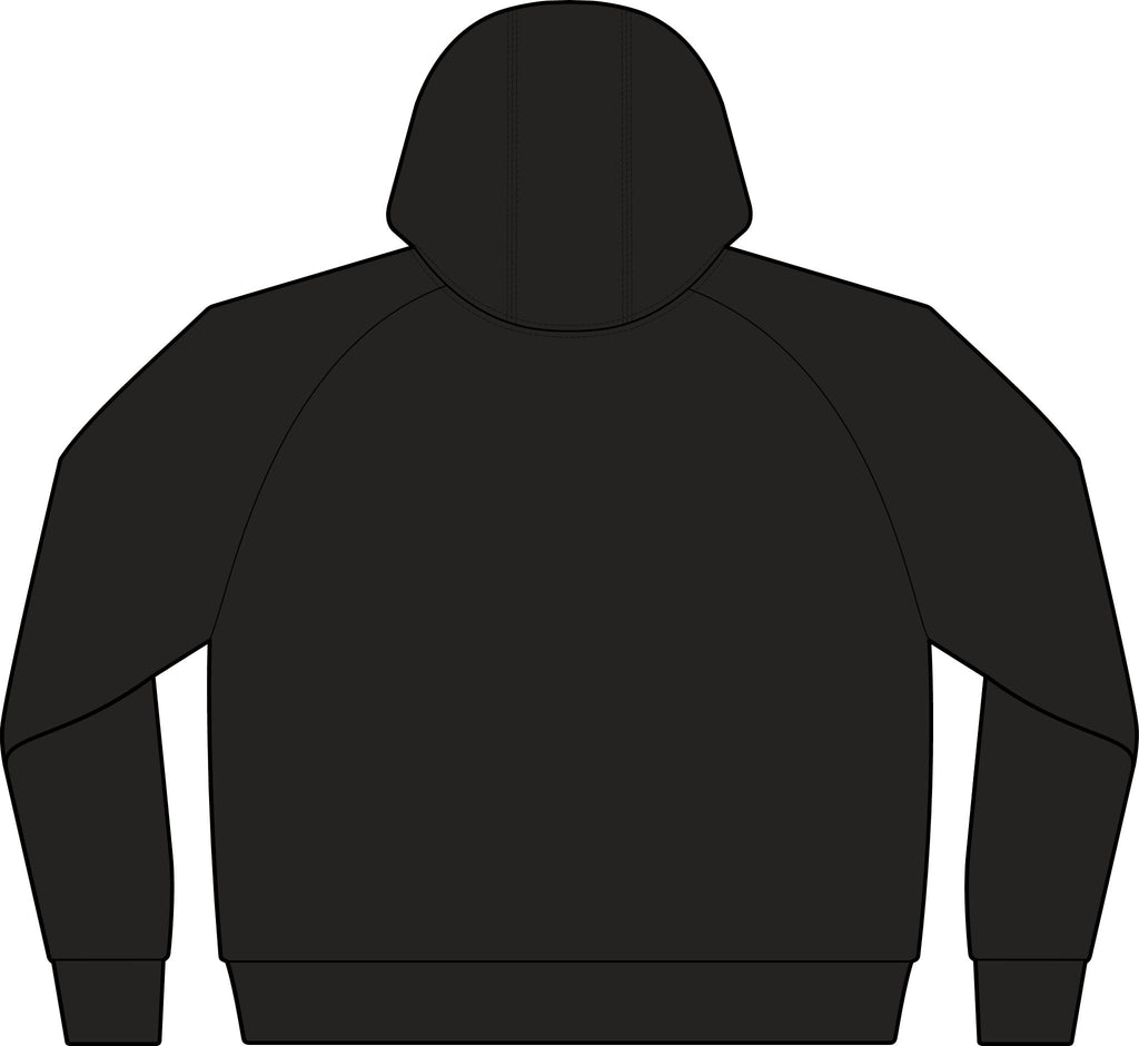 Dark Grey Full-Zip Hoodie with Small Chest Graphic — Fiery Skull & Text Designs