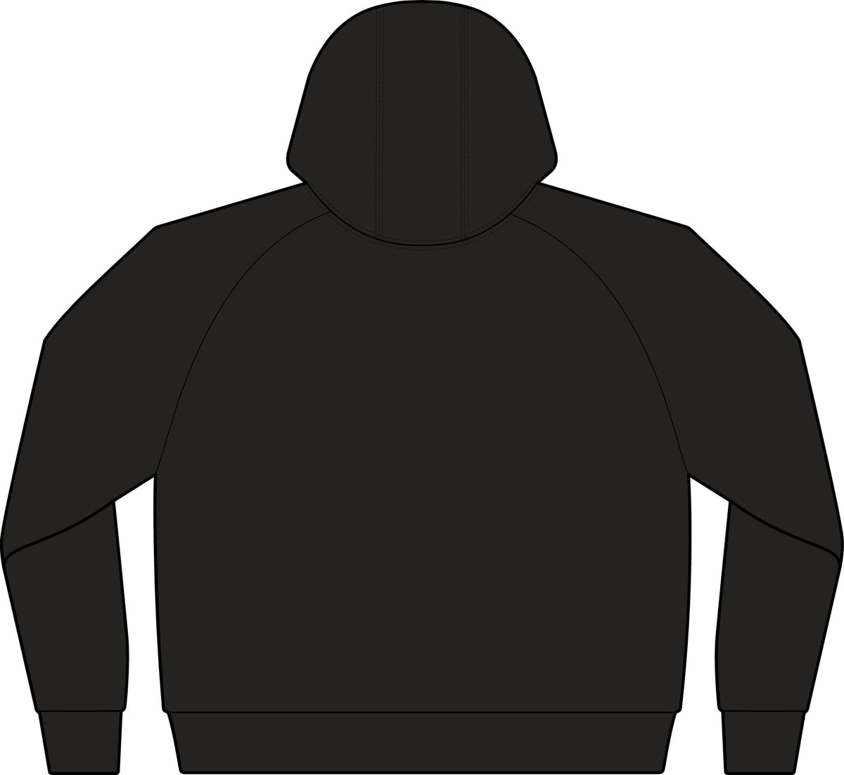 Dark Grey Full-Zip Hoodie with Small Chest Graphic — Fiery Skull & Text Designs