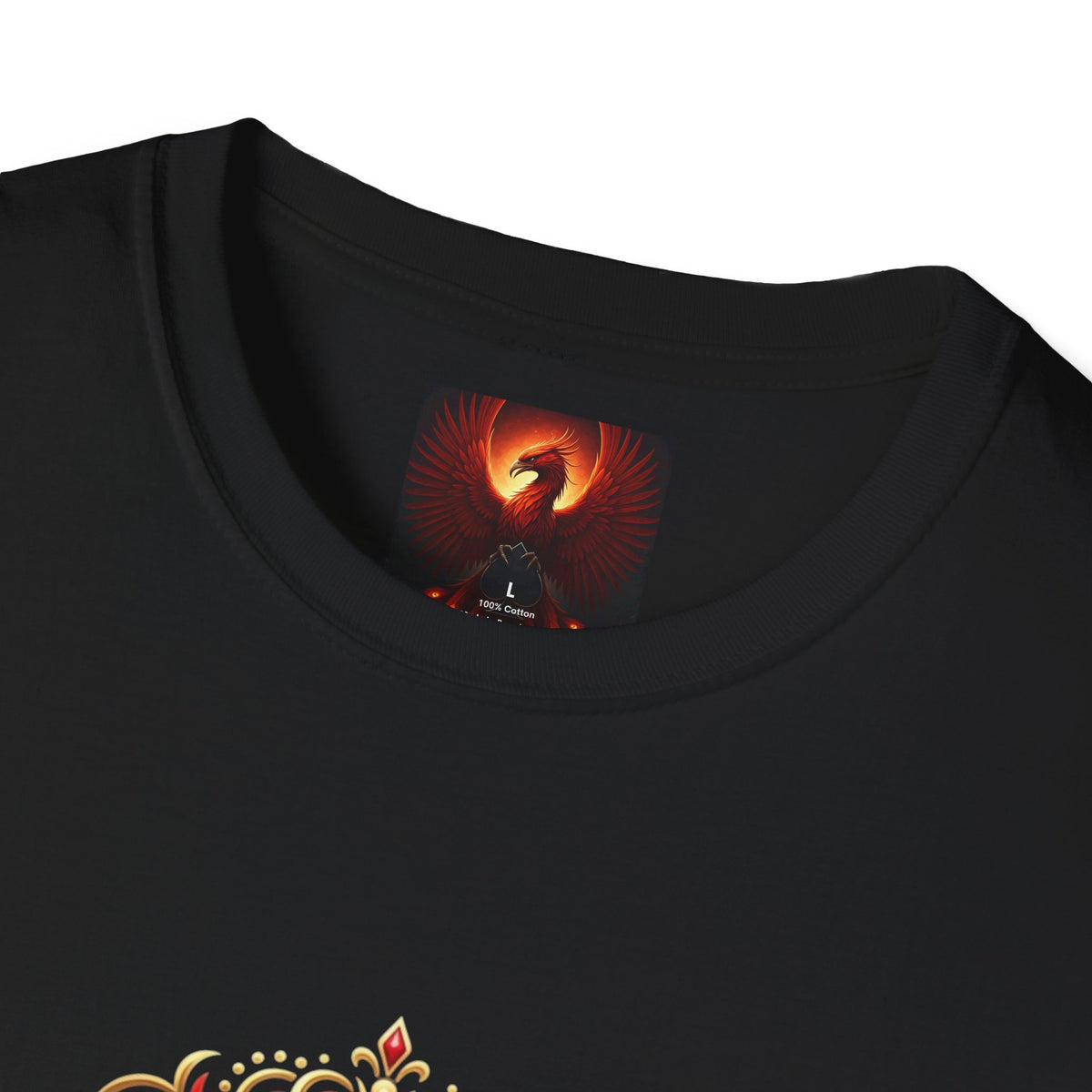 Phoenix Crest T-Shirt — Regal Flaming Phoenix Emblem