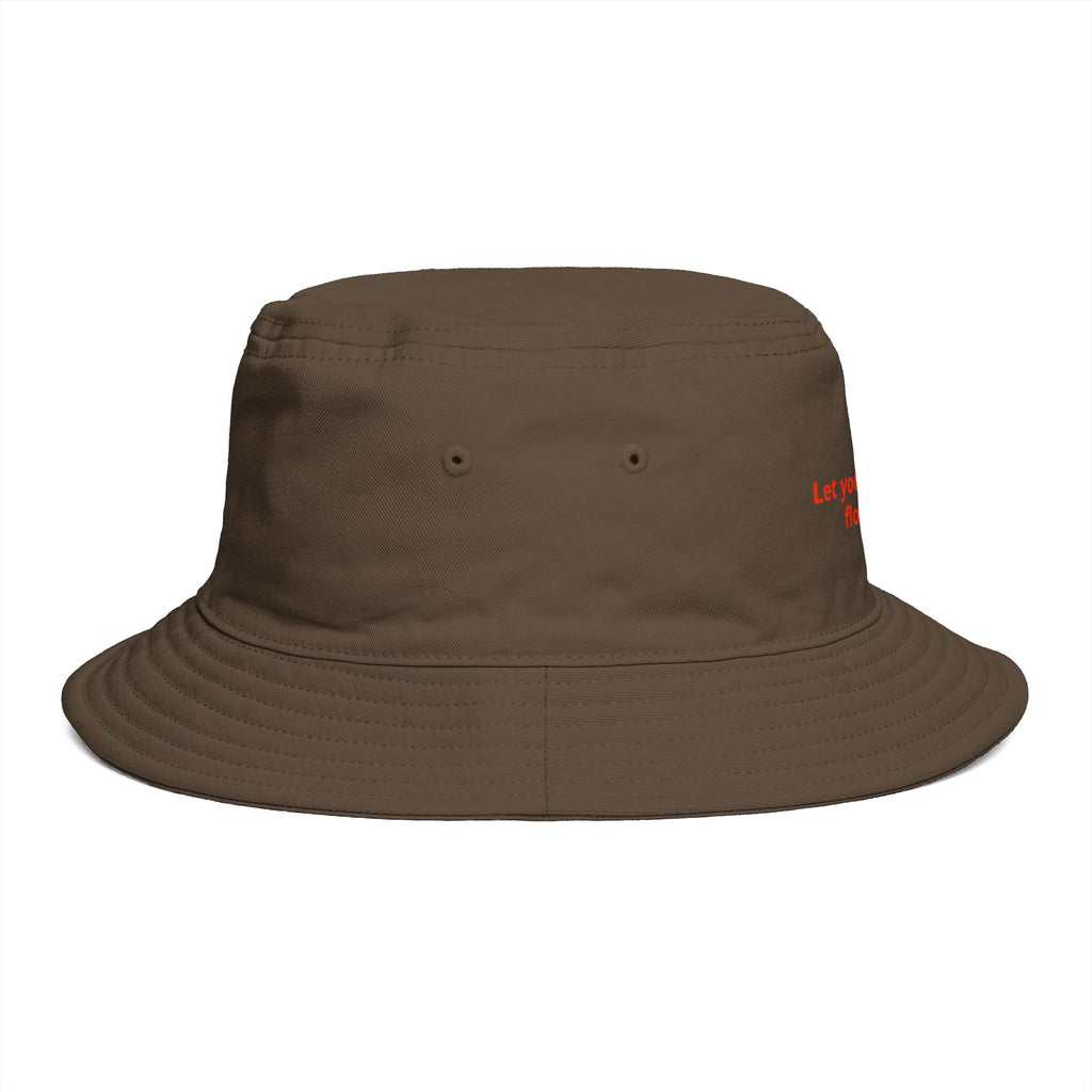 Custom Print Bucket Hat — 'Print it your way' Brown Sun Hat
